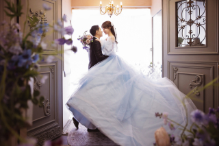 ふわふわブルードレス