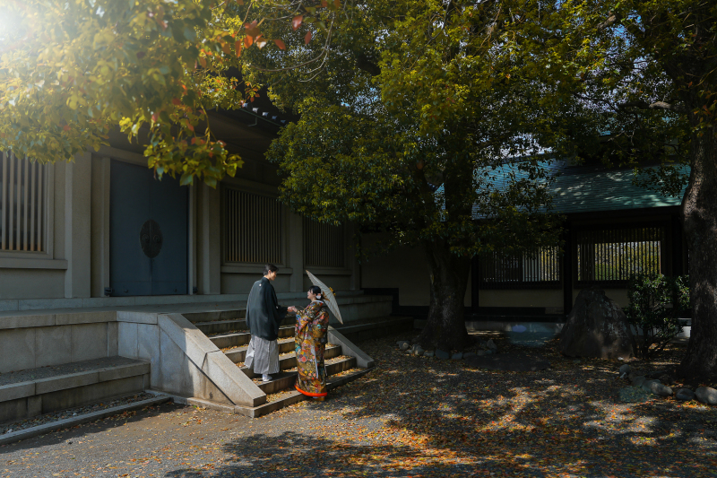 境内の中でのショット