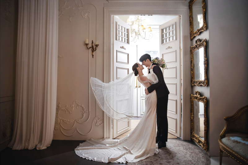 ショートベールも