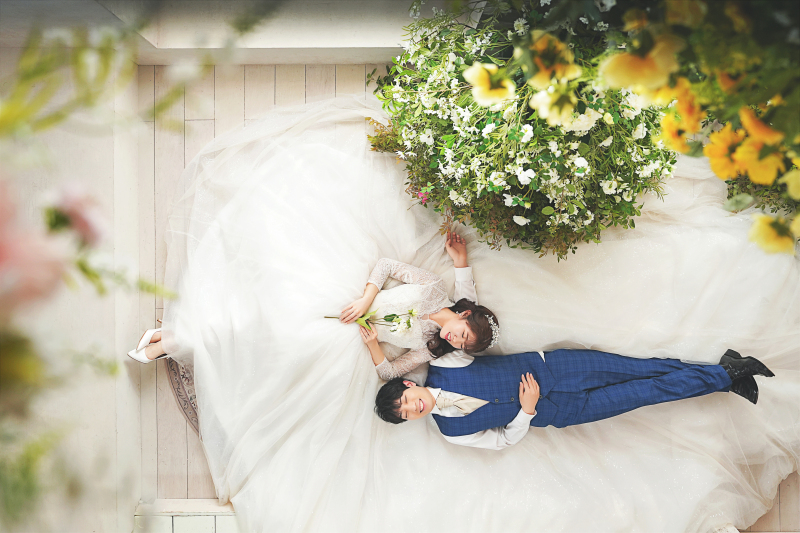 寝転んで・・・♪