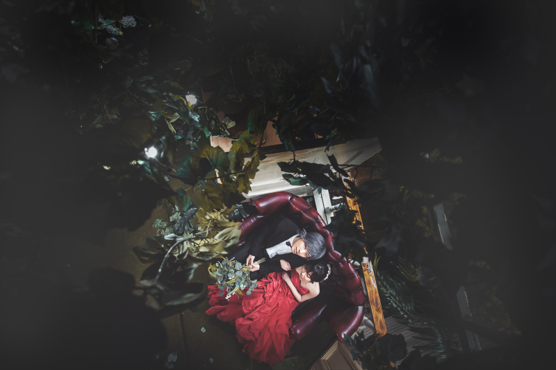 最後はカラードレスで♡