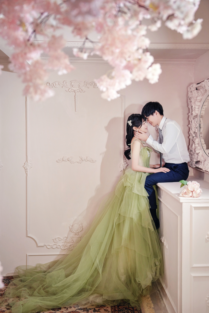 高低差を生かしたカット