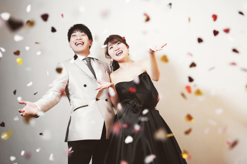 コンフェッティを使って♡