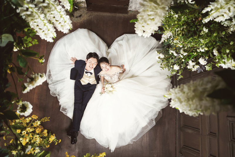 ドレスをハートに♡