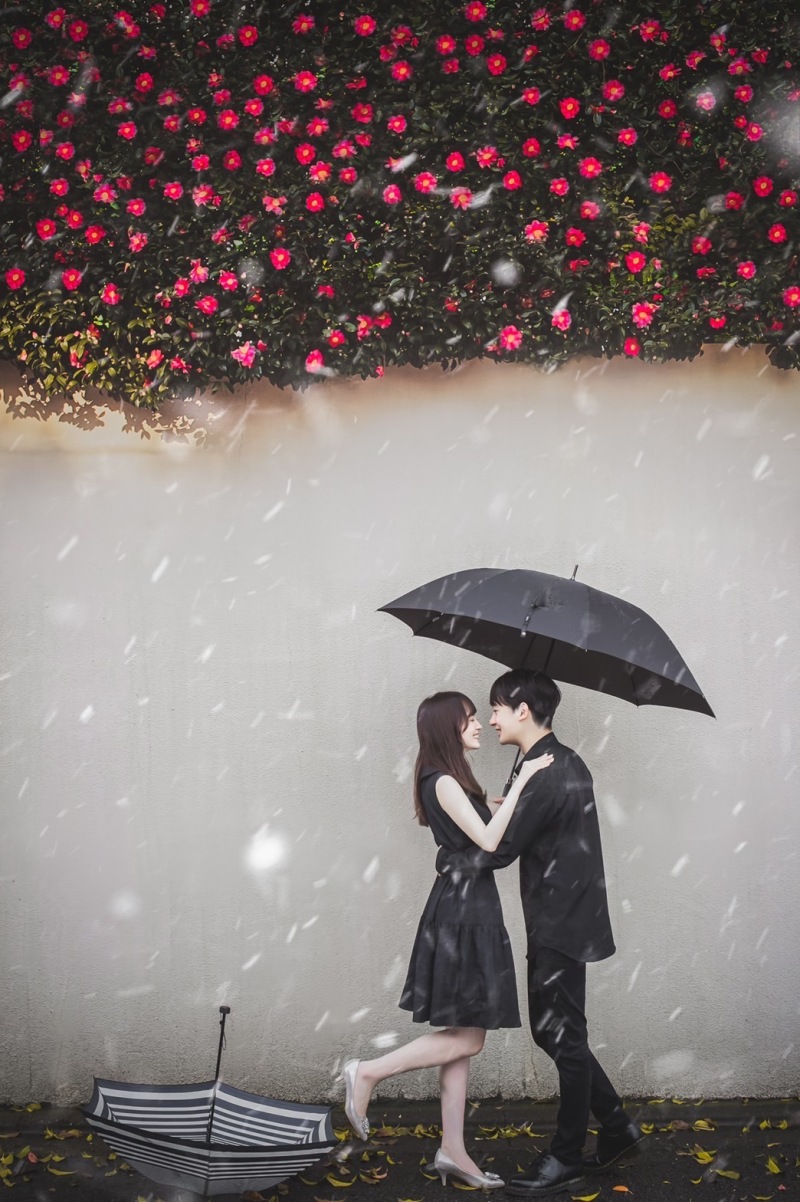 お花と一緒に♬