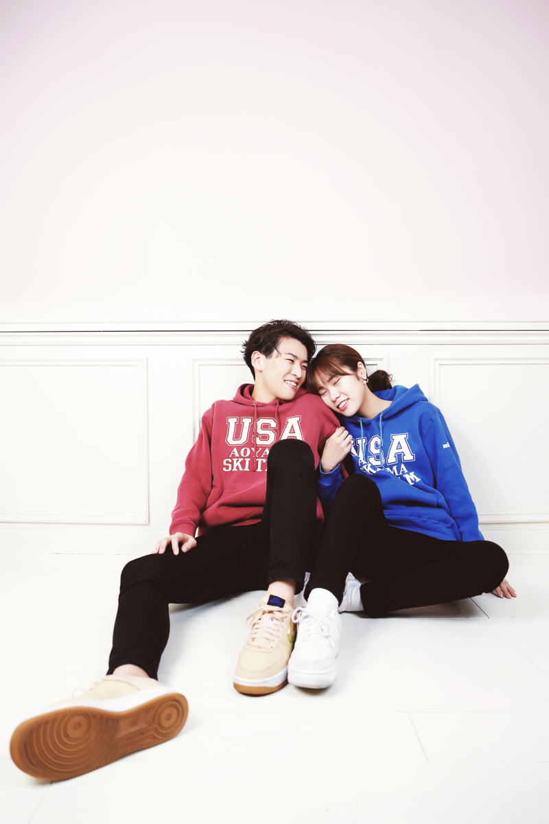 お揃いのパーカーで♡