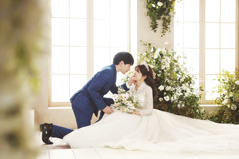 ドレスを広げて♡