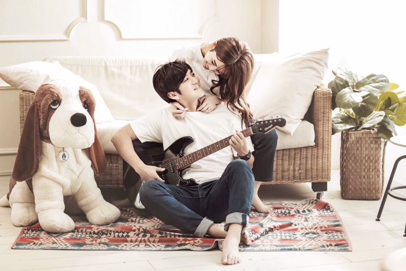 ギターを持って