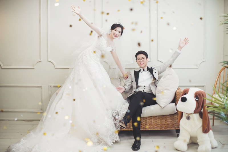 コンフェッティを使って♡