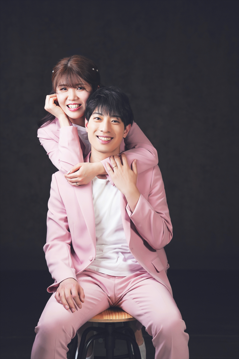 後ろからハグ・・・♡