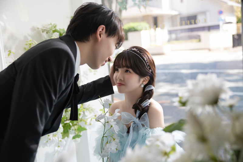 おでこにキス♪