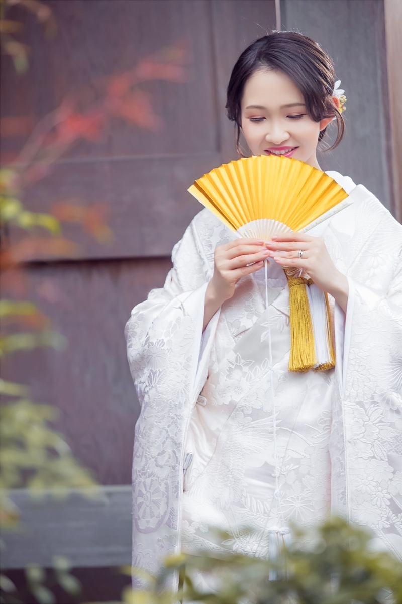 扇子を使って♡