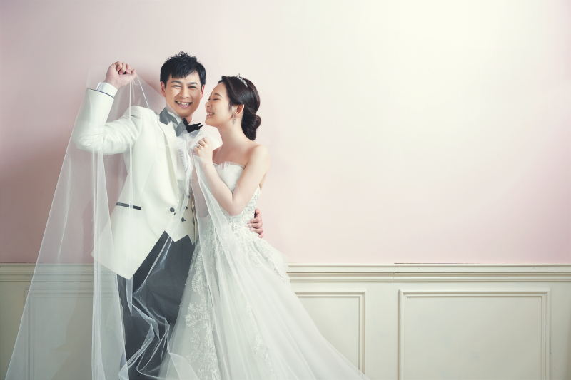 ベールで遊びながら♡