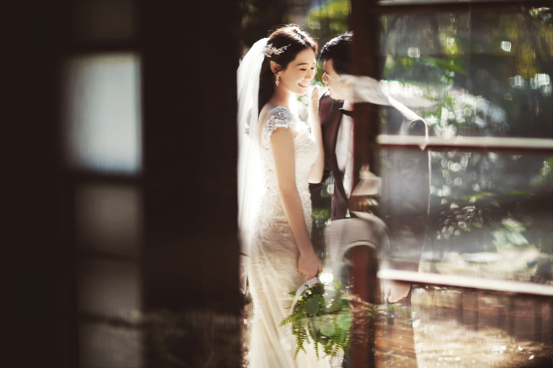 ガラス越しで♡