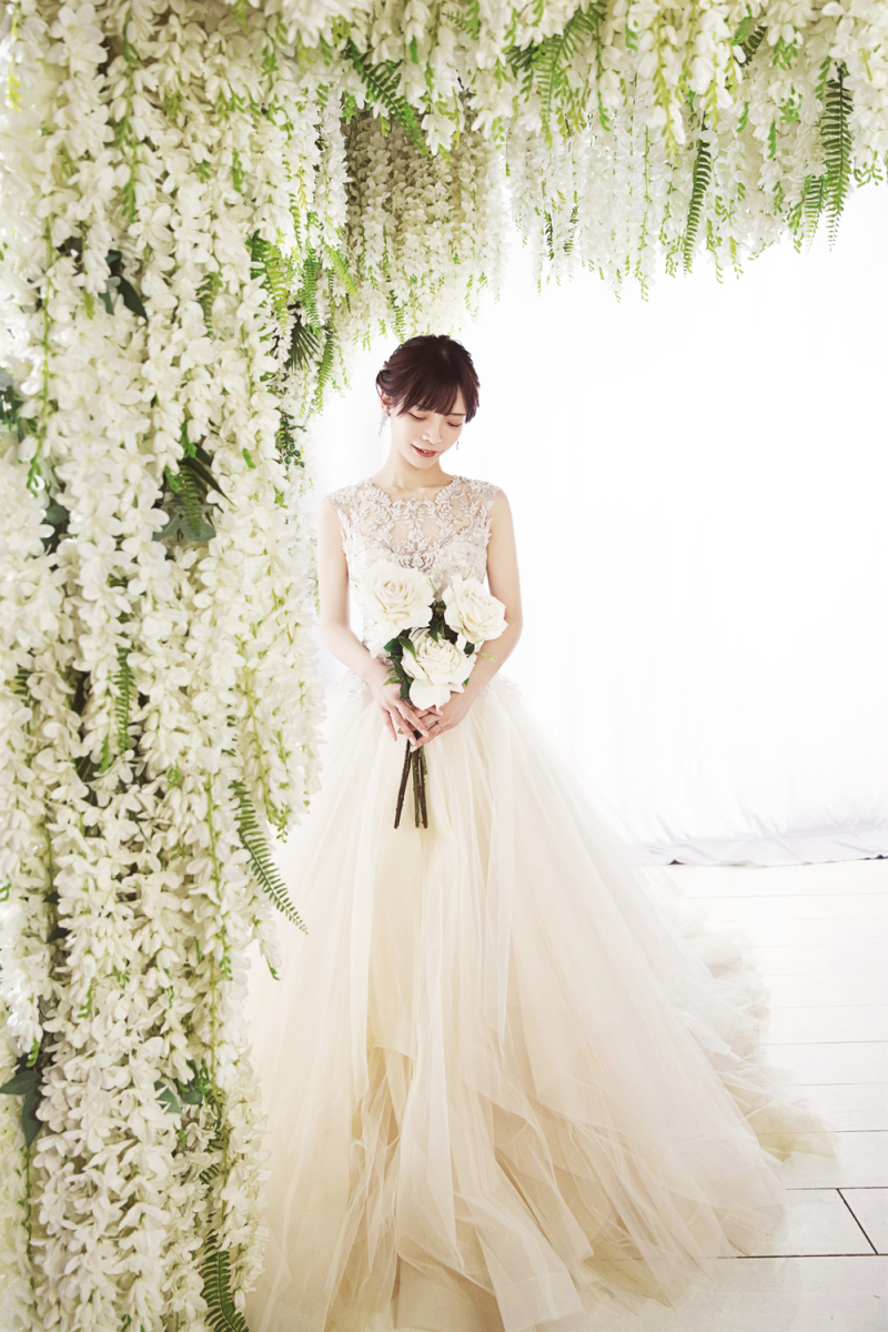 お花に囲まれて♡