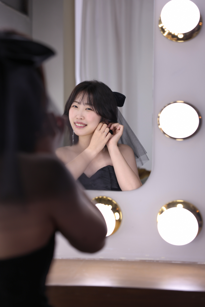 黒ドレスのヘアスタイル♪