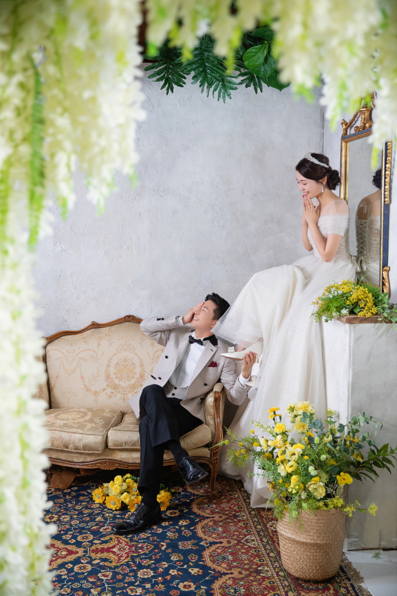 お花と一緒に♪