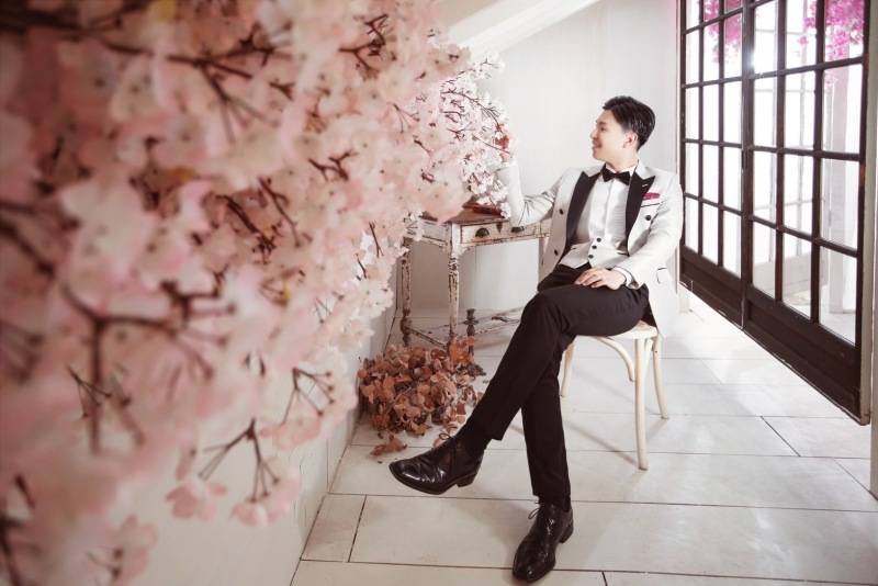 椅子に座って♡