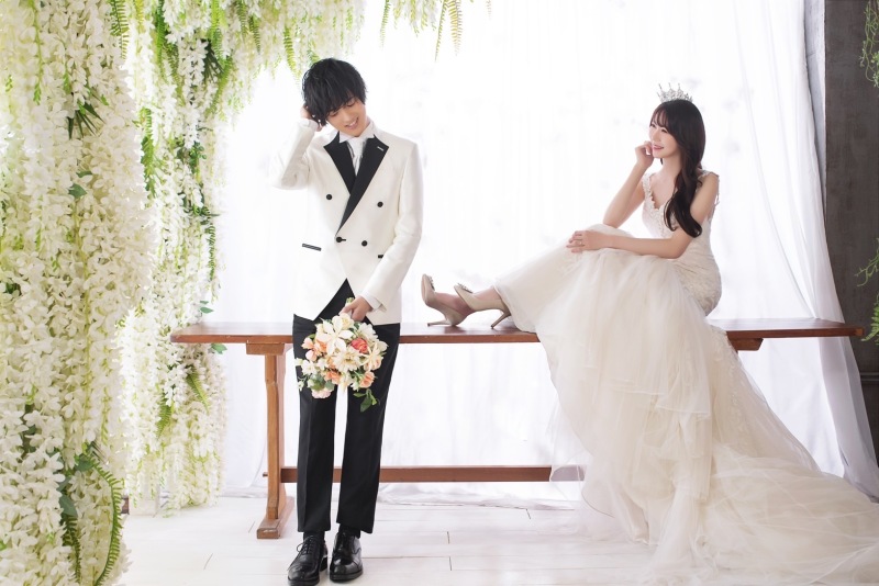 真っ白な背景で♫