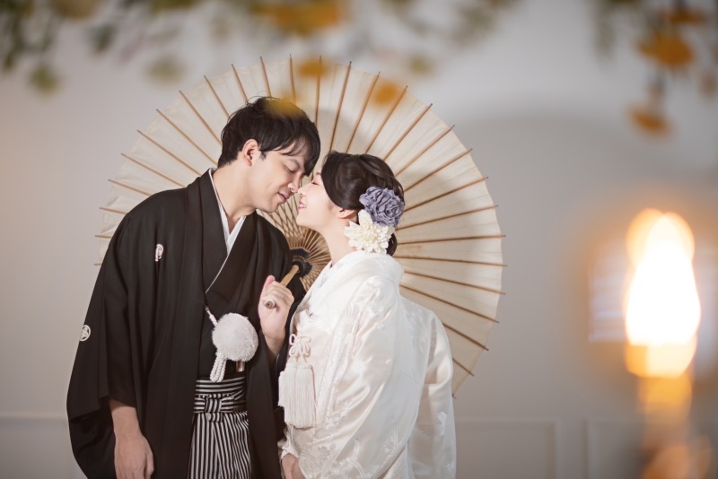 傘を持って・・・♡