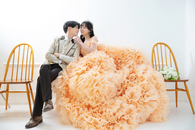 椅子に座って♡