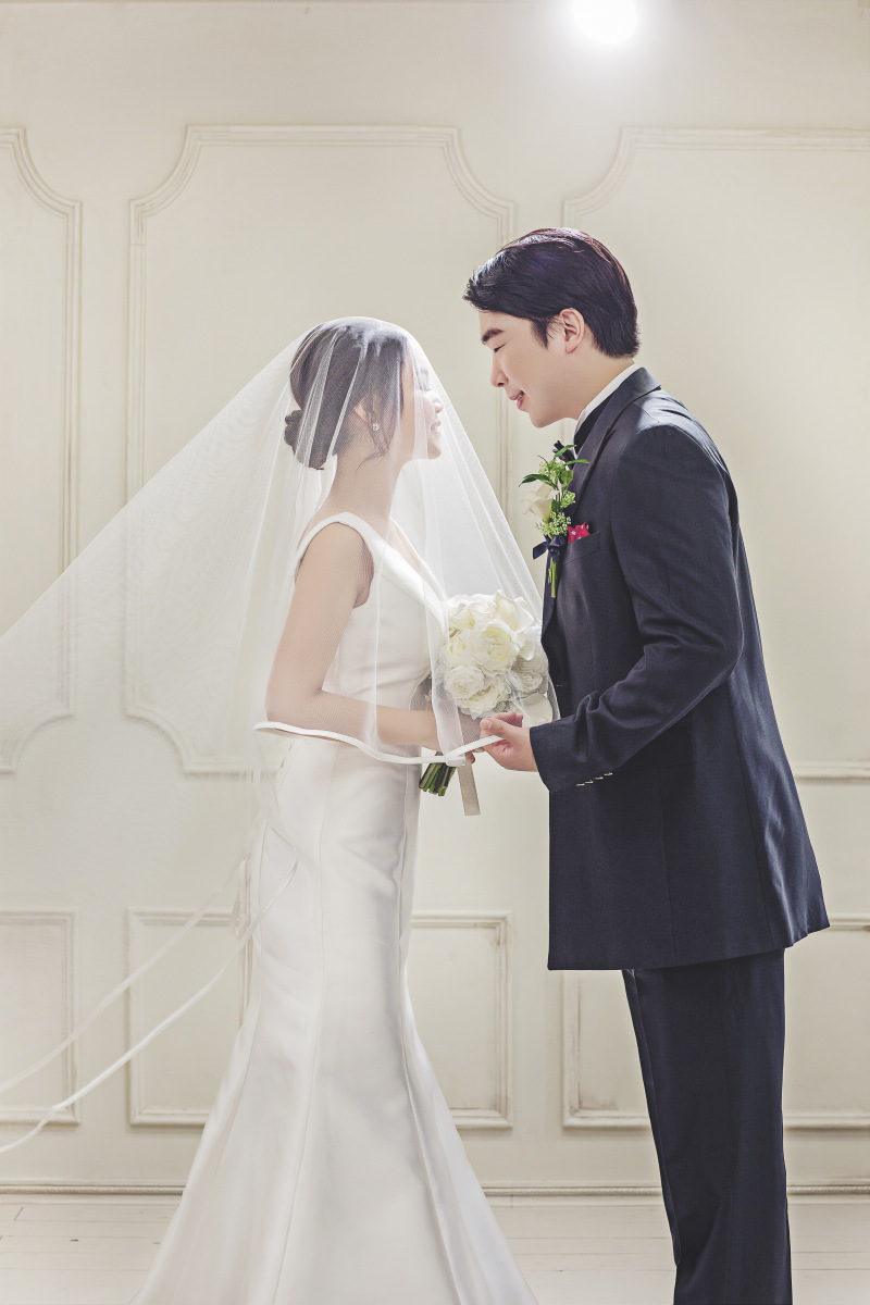 マーメイドとベールでの撮影