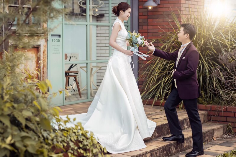 新郎様のエスコート