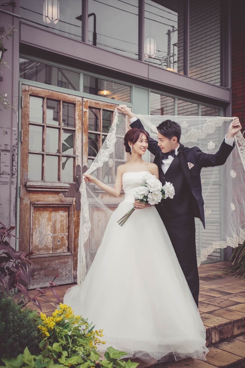 ベールを持って♡