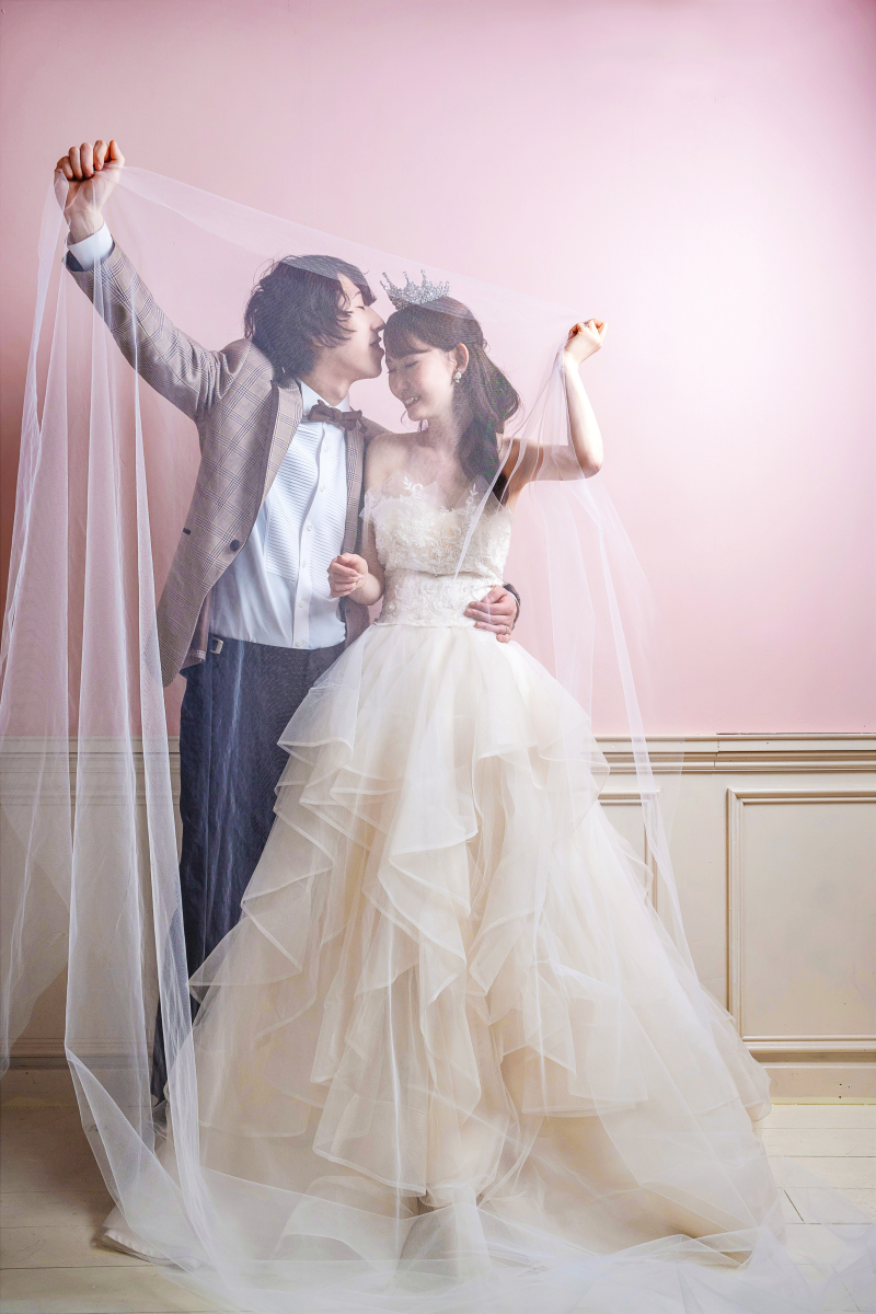 ベールで遊びながら♡