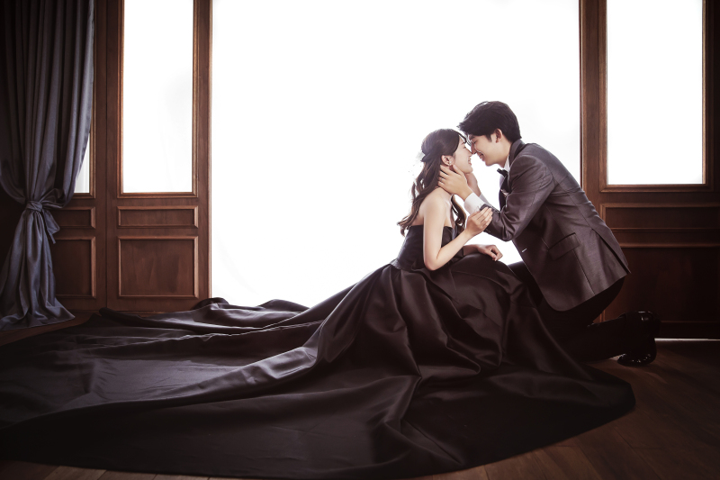 ドレスを広げて♬