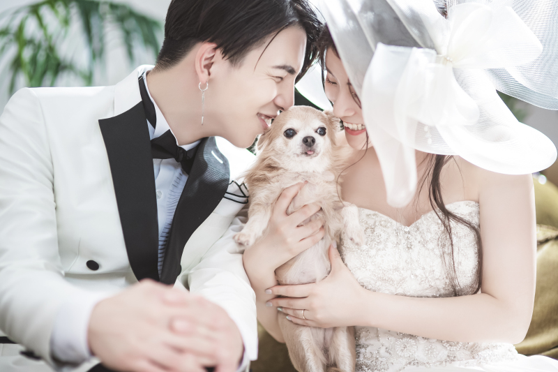 大切なワンちゃんとの思い出も残します♡