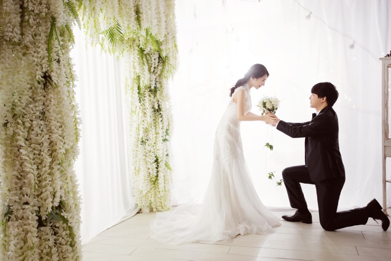 ブーケを渡して♡