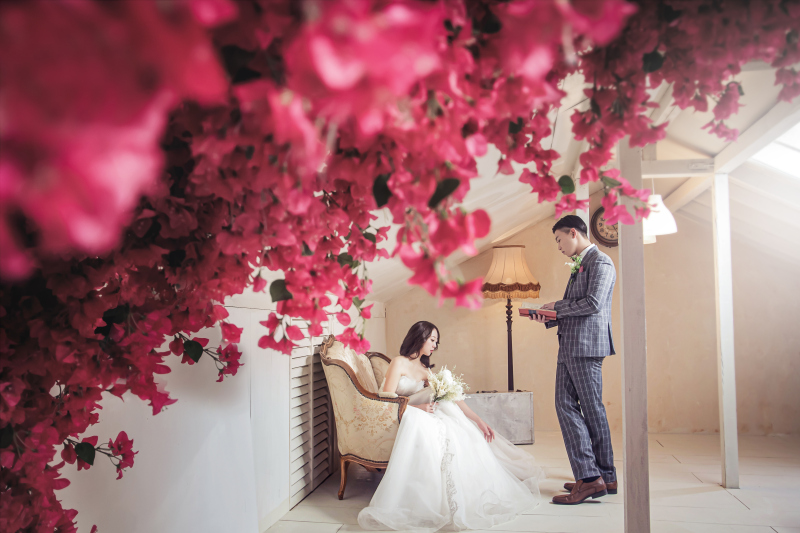 ピンクのお花と♪