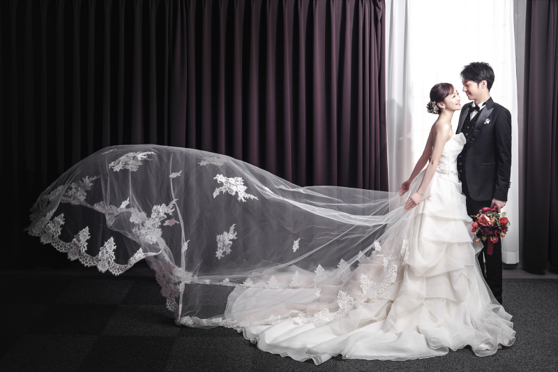 ベールを使ったお写真