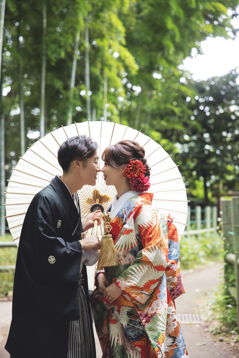 番傘をさして♪