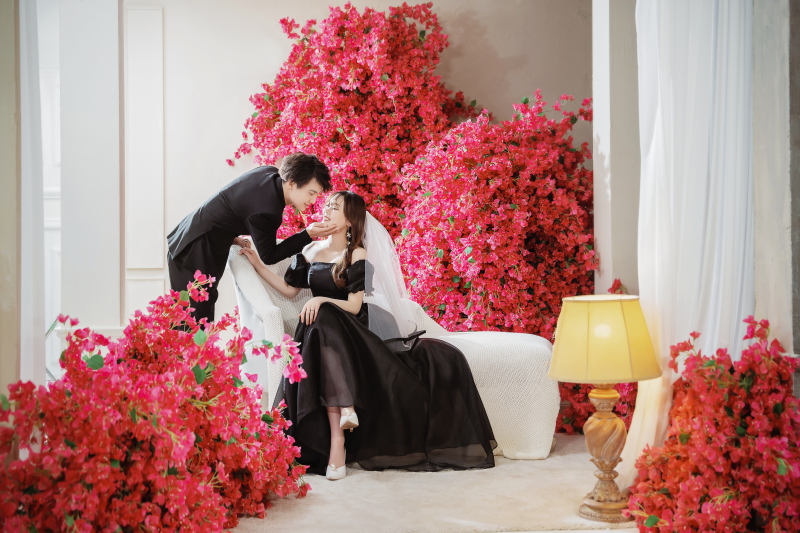 ピンクのお花で