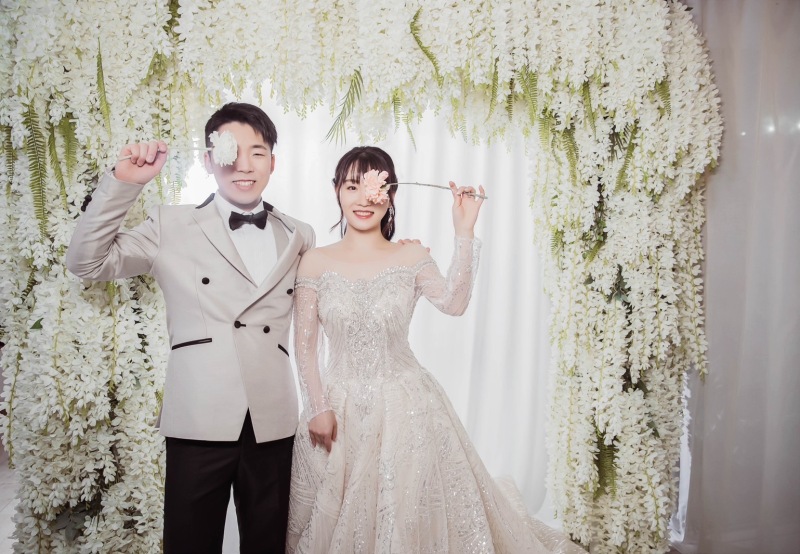 お花を持って♡