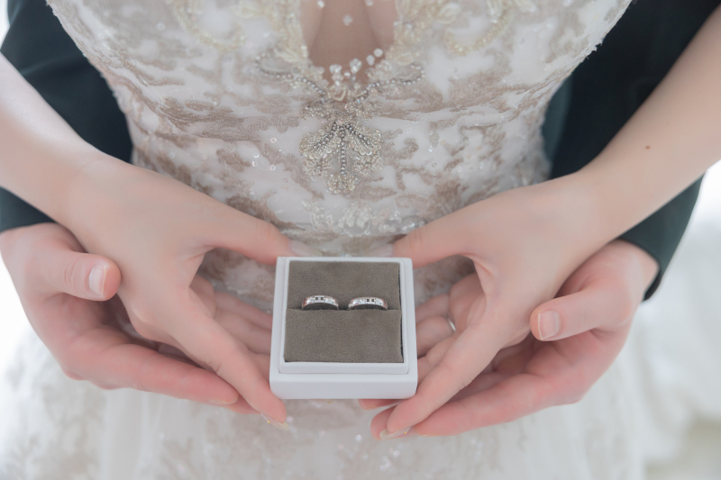 結婚指輪で♪