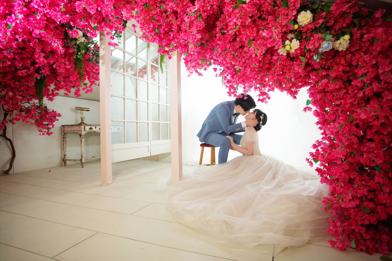 ピンクのお花と・・・