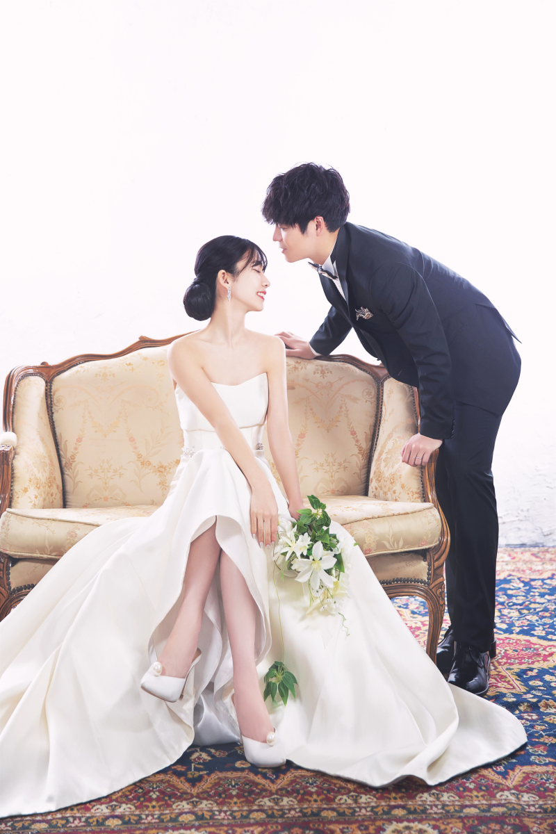 ドレスを広げて♪