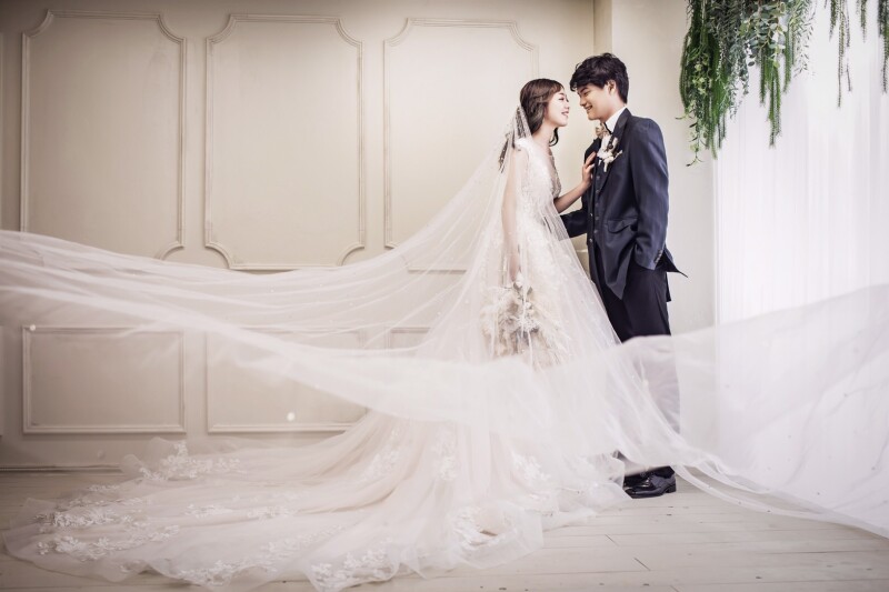 ダイナミックなベールシーン