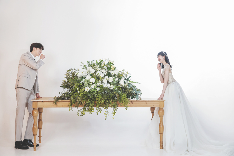 見つめ合って笑いながら♡