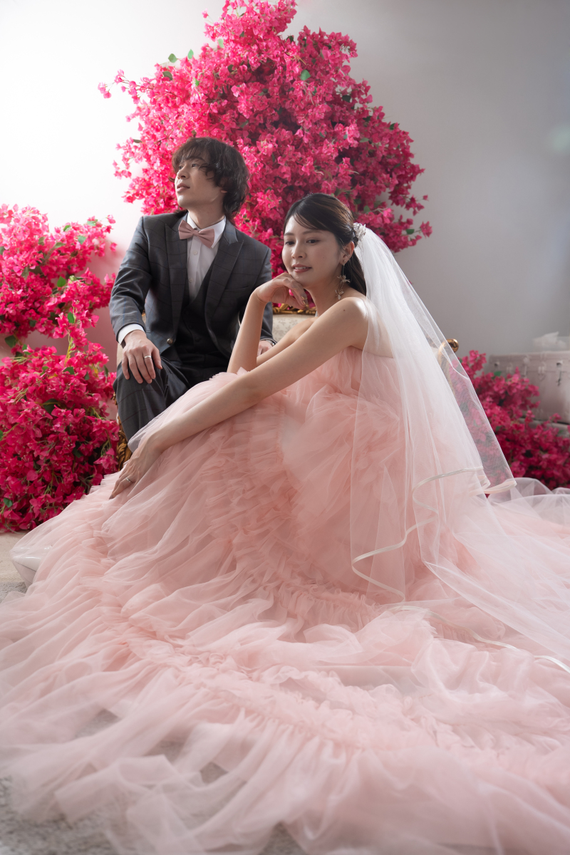 ピンク花のショット♪