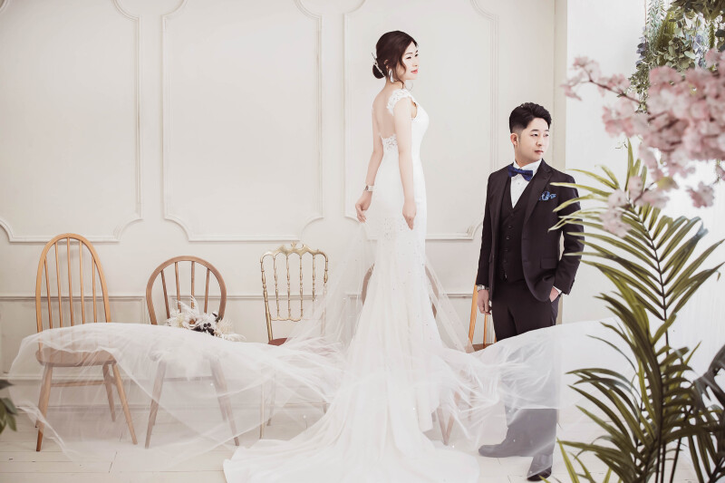 ベールを広げて♪