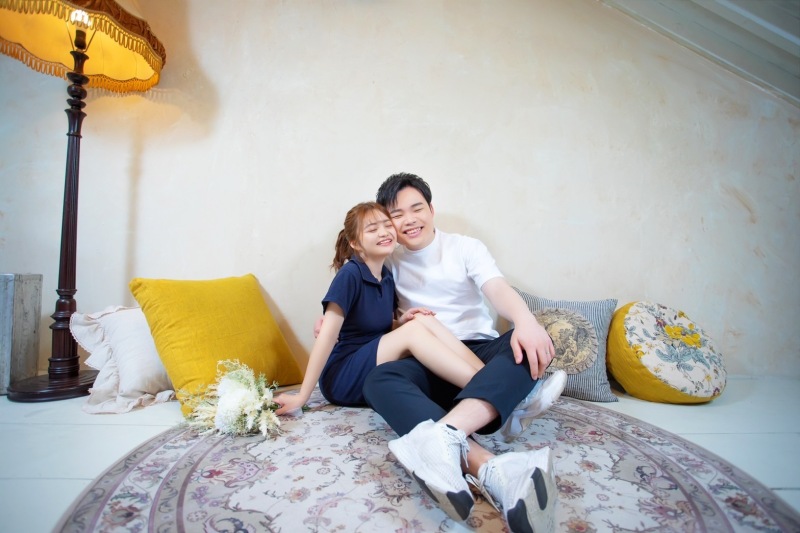 ほっぺをくっつけて♡