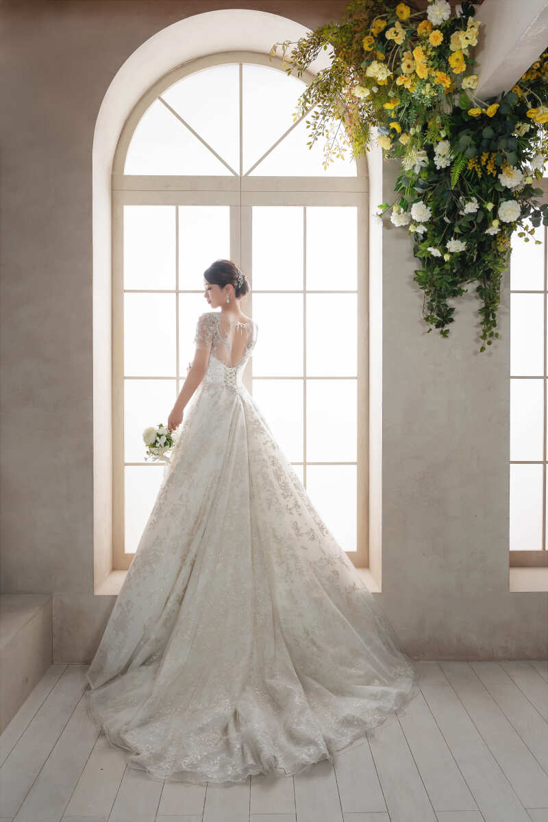 ドレスを広げて♫