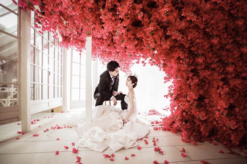 お花と一緒に♡