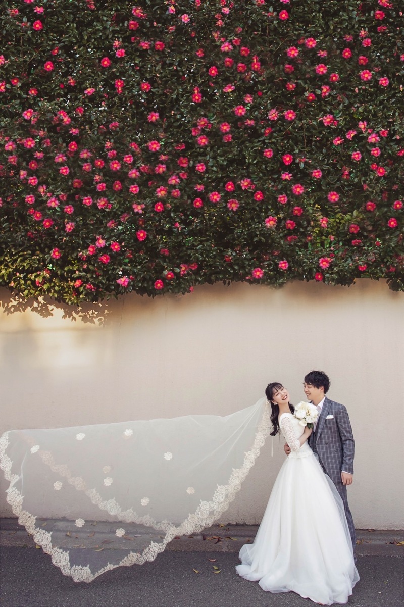 ベールを使って♡