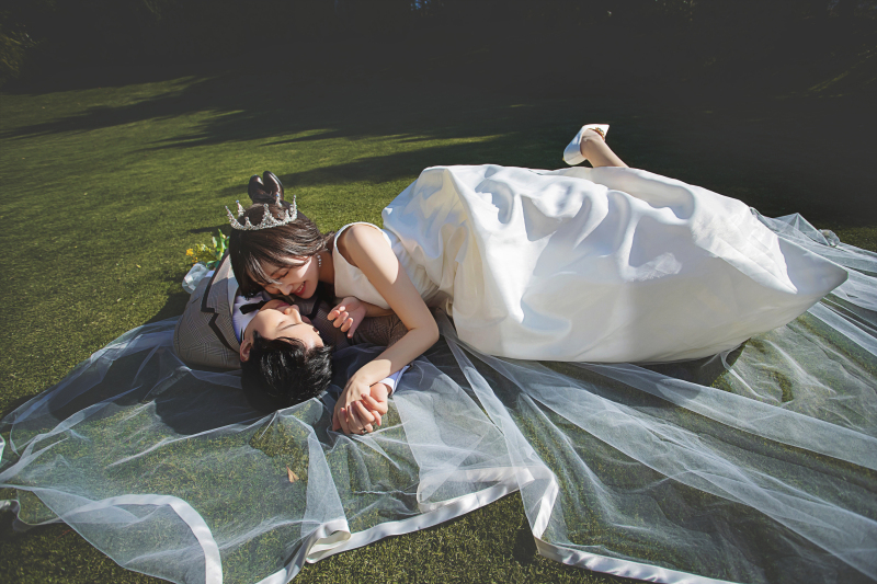 寝っ転がって♡