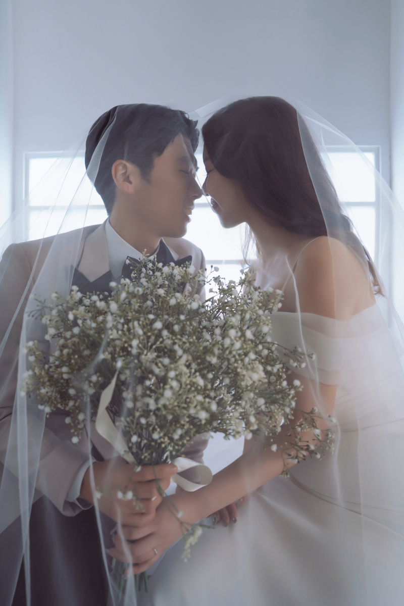 ベールを被ってのショット♪